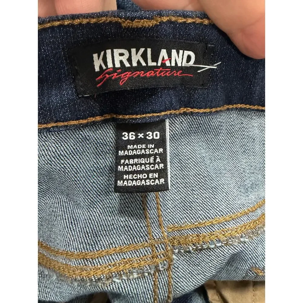 Kirkland Signature Men's Cotton Jeans sz 36X30 NWOT #K111